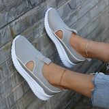 Women's Sneakers 2022 Summer New Ladies Casual Low Wedge Breathable Non-Slip Comfort Feamle Sport Shoes Mesh Shoes Fashion