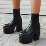 Women Ankle Boots 2023 Winter Brand Design Great Quality Gothic Style Comfy Cool Street Women Shoes Boots Big Size