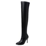 New Plus Size 34-45 Ins Sexy White Over The Knee Boots Women 2020 Thin High Heels Thigh High Lady Boots Shoes