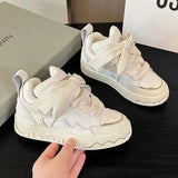 Breakj Wind Board Shoes Female Sports Shoes Dad Shoes High Platform Breathable Running Shoes Four Seasons Often Hot