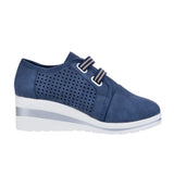 2022 New High Heel Lady Casual Women Sneakers Leisure Platform Shoes Breathable Height Increasing Shoes Women Flats Plus Size