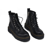 Breakj Boots Female College British Wind Fashion New New New Retro Style Thick Sole Increased Locomotive Ankle Boot