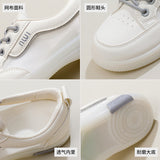 Breakj Summer New Korean Ins Breathable Small White Shoes Women's Hollow Out Casual Board Shoes Platform Platform Shoes