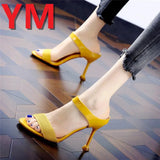 2020 Summer heel High Heels Sandals 8CM lady Pumps classics slip on Shoes Sexy Women party shoes Wedding