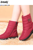 Boots Brand Women Winter Boots Mother Shoes Antiskid Waterproof Flexible Women Fashion Casual Boots Plus
