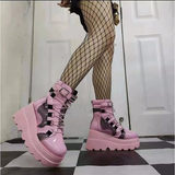 Heel Martin Boots Women's 2022 New Pink Thick Bottom European and American Large Size Foreign Trade Fashion Short