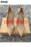 Curl Upper Women Patent Pointed Toe Stiletto High Heels Sexy Ladies Party Dress Shoes Club Dance Pumps Plus