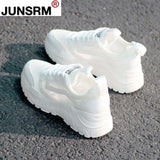 Fashion Women's Shoes Comfortable Breathable Mesh Casual Shoes Autumn Women's Lace-up Non-slip Wear-resistant