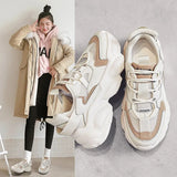 Platform Sneakers Women Shoes 2021 Korean Designer Casual Chunky Sport Shoes Vulcanized Tennis Basket Femme