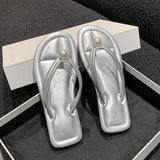 Clip Flip-Flop Women Wear Flat Soft Bottoms In Summer To Travel Beach Slippers 2025 New