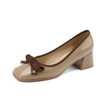 Breakj Head Retro Solid-Color Fashion Women's Shoes 2025 Summer New Commuting Work Light Mouth Single Shoes Coarse Heel Mary Precious
