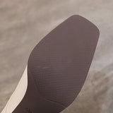 New Spring, Autumn and Winter Fashion Leather Square Head High Heels Office Work Shoes Cross Tie Casual Women's High