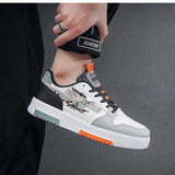 Casual Men's Sneakers Street Skateboard Shoes for Men Outdoor Walking Men Platform Shoes Lace Up Vulcanized Shoes
