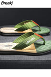 Fashion Flip Flop Men High Quality Non-Slip Outdoor Beach Flip Flops Men Flat Casual Slippers Men Chinelo