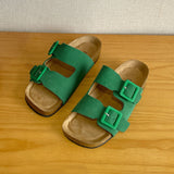 Size 35-40 Women Slippers Soft Leather Casual Low Heels Summer Shoes Woman 2023 Flats Sandals Buckle Platform