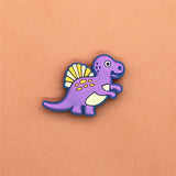 Sale 1pcs Shoe Charms Novel Dinosaur Shoe Accessories Cute Garden Shoe Decoration for croc jibz Buckle Kid's X-mas