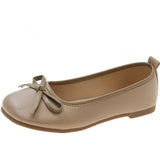 Bow Pu Leather Women Ballet Flat Shoes 2023 Comfort Slip on Soft Sole Flats Woman Shallow Mouth Single Shoes