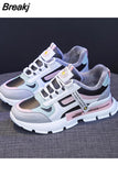 Platform Sneakers Women Shoes Thick Bottom Chunky Sneakers Breathable Mixed Colors Slip On Casual Shoes Woman