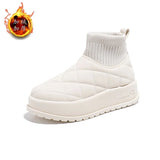 Breakj Velvet High Top Snow Boots Female 2024 Winter New Student Ins Korean Version Warm Casual Platform Cotton Shoes