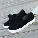 Breakj Lefu Shoes Women's Large Size 2025 Spring And Autumn Bows Shallow Mouth Single Shoes Thick Sole Casual Lazy Single