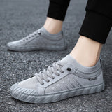 New Summer Breathable Lazy Low-cut Men's Shoes Casual Mesh Shoes All-match Lightweight Vulcanized Shoes Breathable