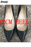 Heel Height Women Shoes Brown Color Women High Heels 2023 Fashion Pumps Office Lady Pointed Toe