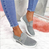 Sneakers Spring 2021 Ladies Flat Shoes Slip On Vulcanized Shoes Casual Outdoor Breathable Female Walking Running Shoes