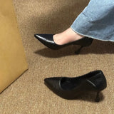Breakj Spring And Autumn Season New Pointed High-Heeled Shoes Women Do Not Tired Feet Comfortable Single Shoes Women