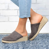Summer Shoes Clogs Wedge Roman Sandals Suit Female Beige Women's Heels Muffins shoe Comfort Platform Gladiator Black