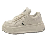 Breakj Small White Shoes Women 2025 Autumn New Students Thick Soles To Increase Sports Shoes Korean Version Of Casual