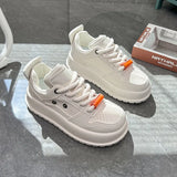 Breakj White Shoes Women 2023 New Fall Student Korean Version Versatile Casual Ins Trendy Platform Fashion Shoes