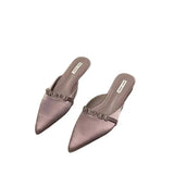 Breakj Temperament Fairy Bag Head Half Slippers Women Wear Lazy One Foot Pedal Cool Drag Summer New Beautiful Tip Muller