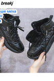 Women Plush Shoes Winter Boots Non-Slip Female Waterproof Outdoor Shoes Warm Sneaker Snow Boots Comfortable Plus 44