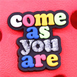 1pcs Shoe Charms Pride Swear Middle Finger Gesture Boo Shoe Accessories Decoration fit Croc Jibz Party Kids