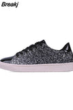 Women Sneakers Winter Fashion Sequins Solid Color Sneakers Nightclub Trend Wild Comrfortable Sport Casual Shoes