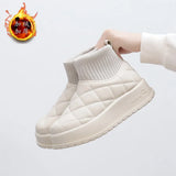 Breakj Velvet High Top Snow Boots Female 2024 Winter New Student Ins Korean Version Warm Casual Platform Cotton Shoes