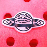 1pcs Cute Rabbit Shoe Charms Luminous Star Flame Planet Shoe Accessories Decoration Fit Croc Jibz Kids Party Gifts