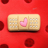 Sale 1pcs Medical Supplies PVC Shoe Charms Cute Stethoscope Syringe Shoe Buckle Decoration Jibz fit Croc Kids X-mas