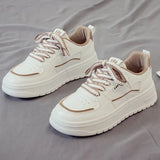 Platform Running Sneakers Women Tennis shoes Woman Walking Chunky Sneakers white Casual Slip on Vulcanized