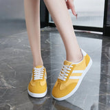 Breakj Derain Shoes Women's New Autumn 2025 New Striped Thick-Soled Shoes Women's Low-Top Casual
