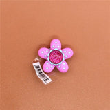 Sale 1 pcs Original Shoe Charms Rhinestone Flower Garden Shoe Buckle Accessories Decorations Fit for Croc JIBZ Kids