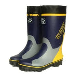 Men Rain Boots Soles with Steel Nails Outsole Waterproof Non - Slip Fishing Boots Rubber with Strip Safety big size 46 49