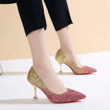 Stiletto Women Pumps Women Shoes Mouth Single Shoes Ladies High Heels Roman Womens Shoes Shallow Pointed High
