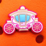 1pcs Pineapple PVC Shoe Charms Pink Carriage Unicorn Owl Shoe Accessories Decorations fit Croc Bracelet Kids