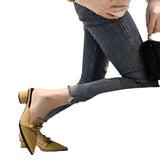 Cool Slippers Female Summer New French Chain Fashion With A Thick Heel Head Half Slippers High Heel Muller