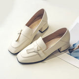 New Chic Women Pumps Butterfly-knot High Heel Shoes Slip-on Beige Microfiber Ladies Office Casual Shoes