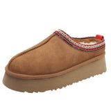 Size Cotton Shoes Female Winter 2023 New Fur Integrated Baotou Slippers Female Loose