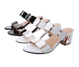New Sandals Female Students Korean Version Of Fashion With Cool Slippers Female Summer Outside Wear Thick Heel High Heels