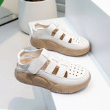 Breakj Small White Shoes Students Korean Version Female Tide 2025 Summer New Thick Platform Increased Breathable Casual Shoes Shot