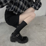 Heels Waterproof Platform College Student Cosplay Costume Shoes Lolita Shoes Women Japanese Style Vintage Soft Sister